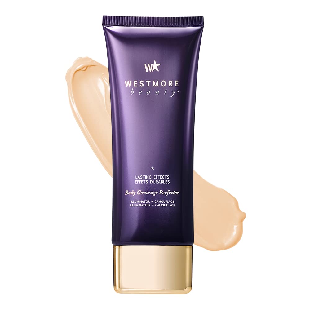 Westmore Beauty Body Coverage Perfector 7 Oz 210Ml (Warm Radiance) - Waterproof Leg And Body Makeup For Tattoo Cover Up And More