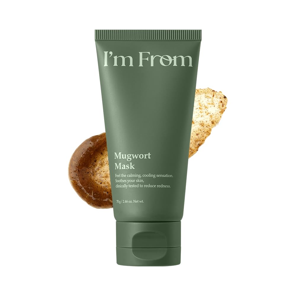 Im from Mugwort Mask, WashOff Calming Face Mask with Mugwort Extract, Cooling & Soothing Care for Sensitive Skin, Korean Skinc