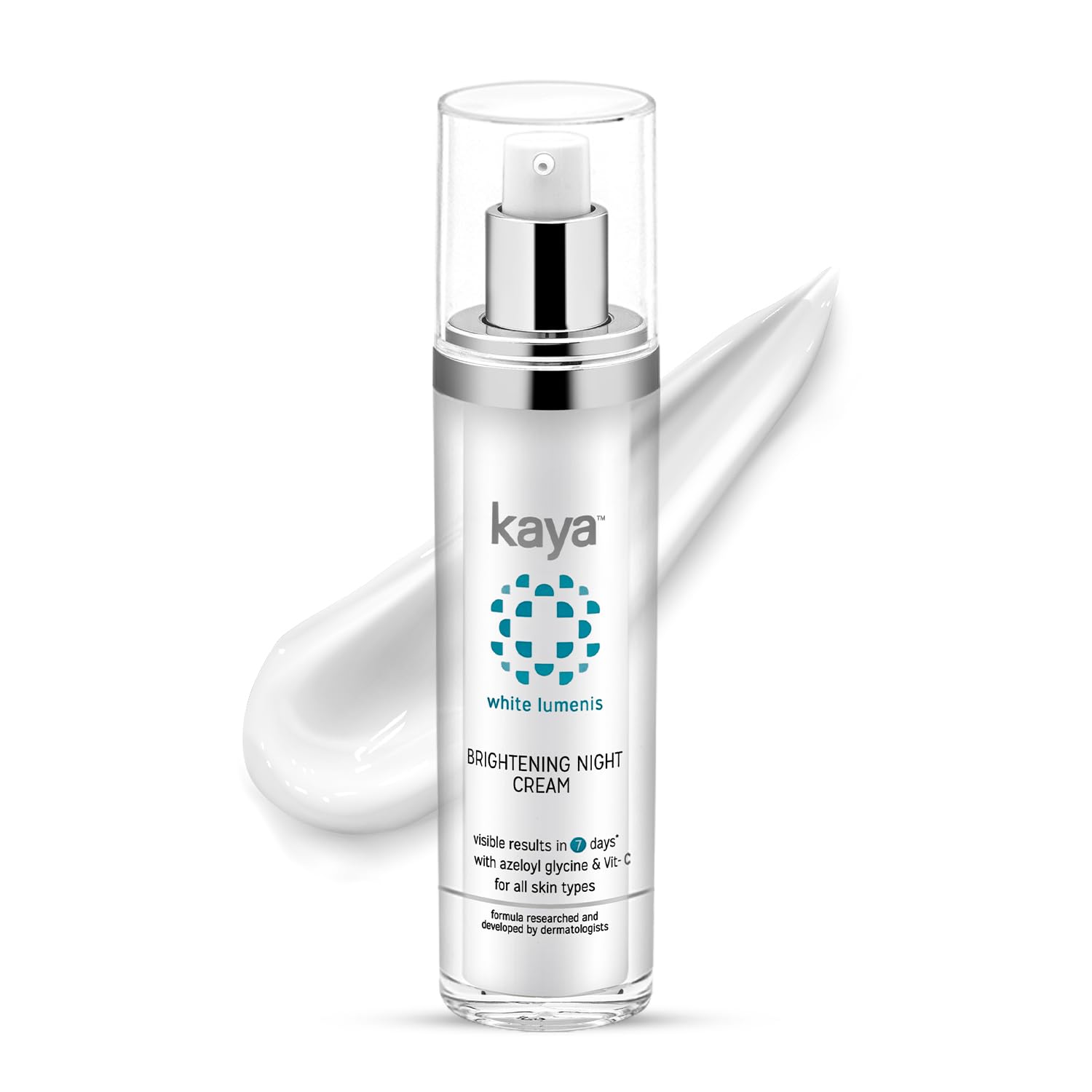 Kaya Brightening Night Cream 50Ml | Azelaic Acid & Vitamin C Moisturizer For Visibly Brighter & Soft Skin | Hydrates Skin | All 