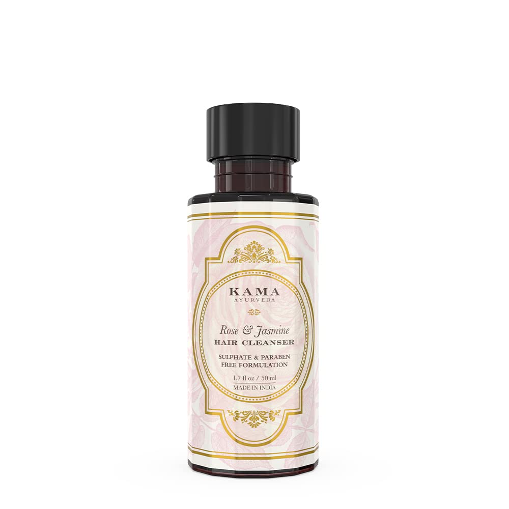 Kama Ayurveda Rose And Jasmine Hair Cleanser (Shampoo), 50Ml