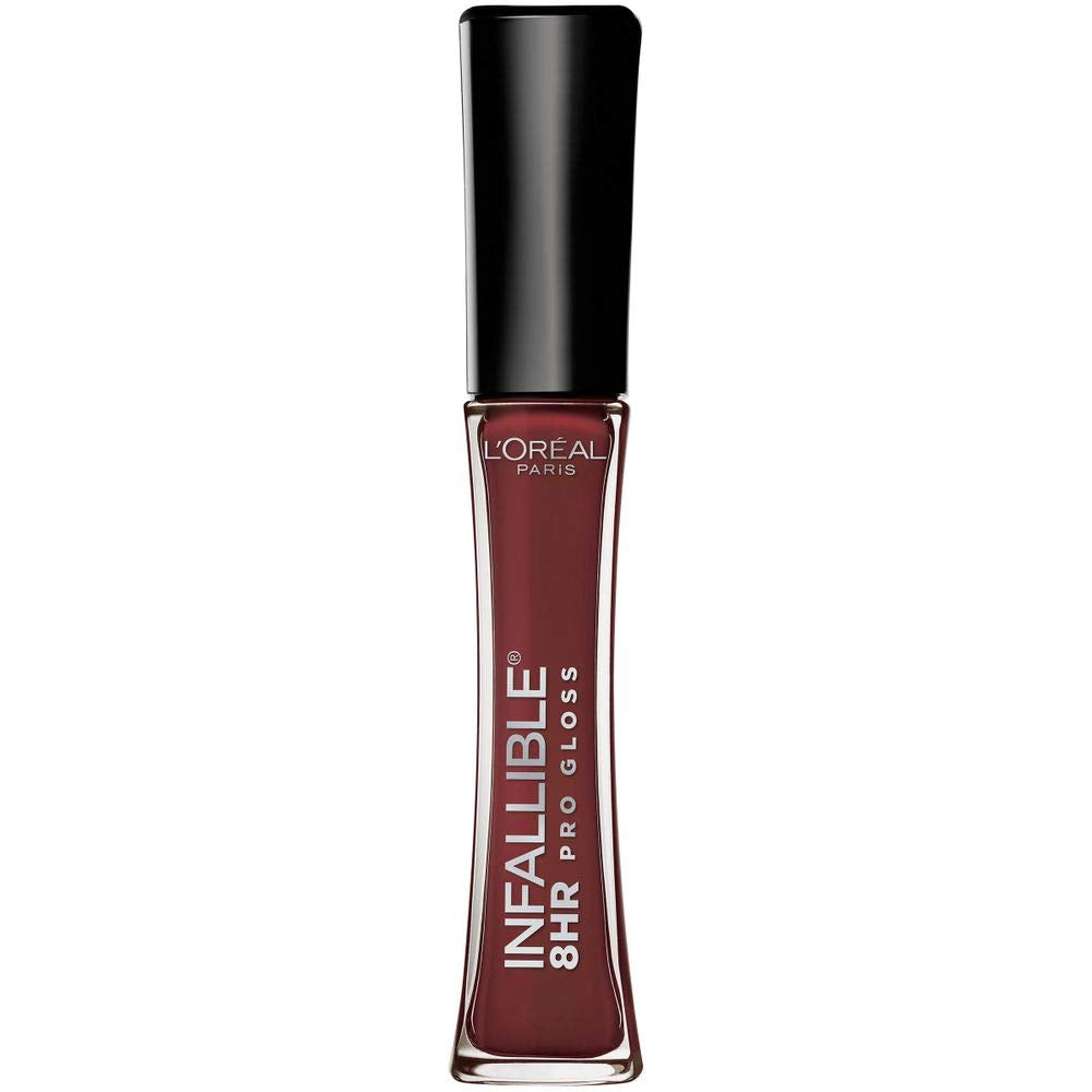 LOreal Paris Makeup Infallible 8 Hour Hydrating Lip Gloss, Raisin, 0.21 Fl Oz