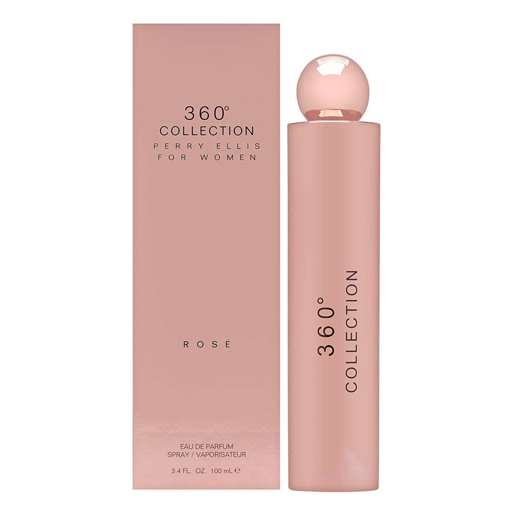 Perry Ellis 360 Collection Rose for Women Eau de Parfum Spray, 3.4 Ounce