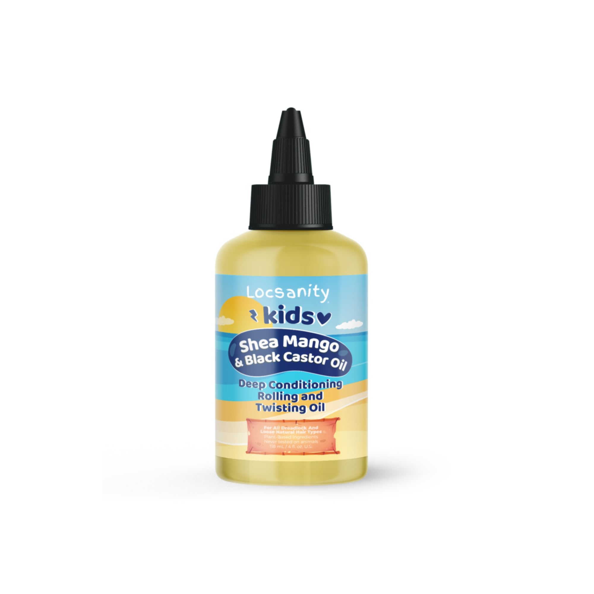 Locsanity Kids Shea & Mango Loose, Natural Strength & Growth Formula Dreadlock Natural Hair Rolling and Conditioning Oil