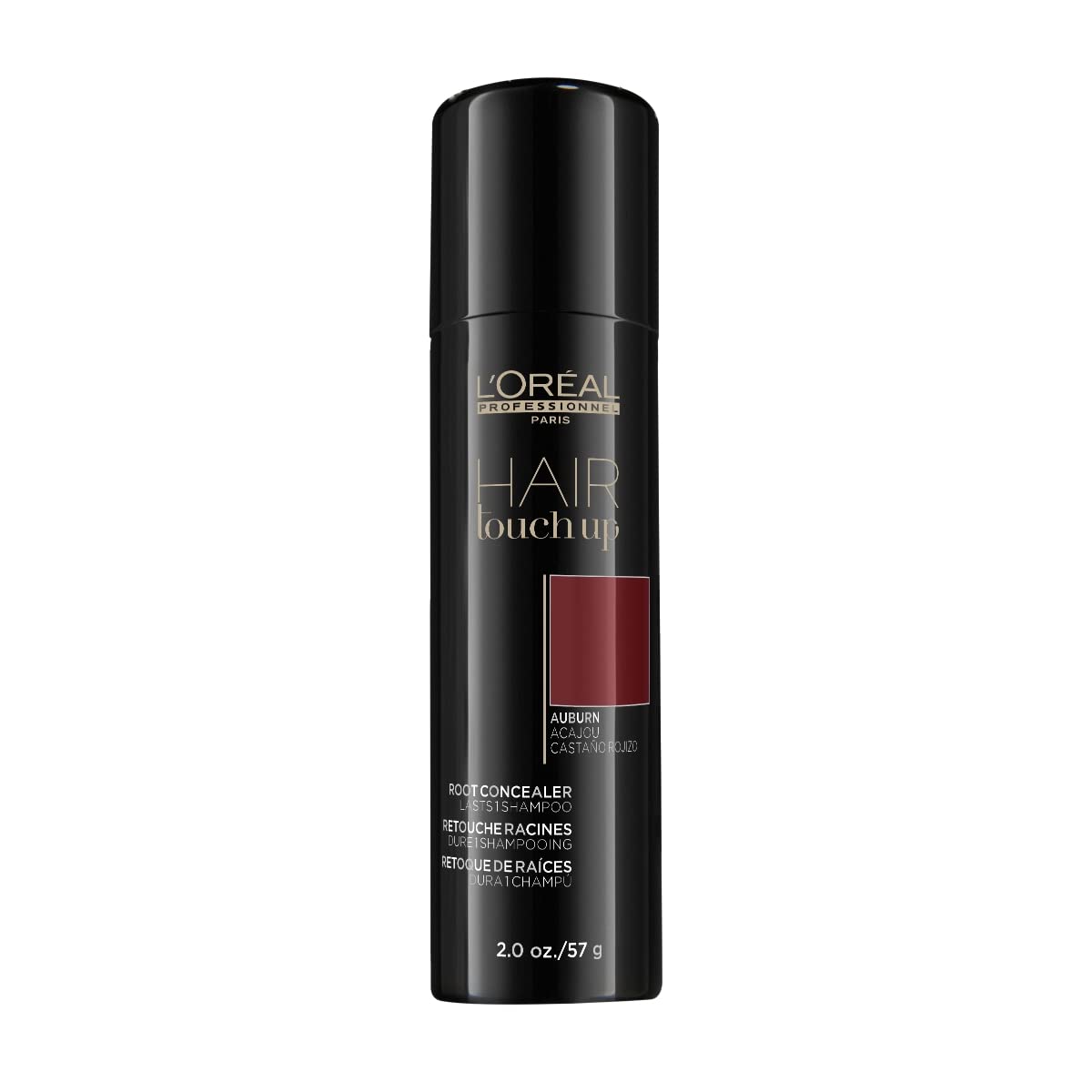 L'Oreal Professionnel Hair Root Touch Up | Root Concealer Spray | Blends and Covers Grey Hair | Temporary Hair Color for Red Hai