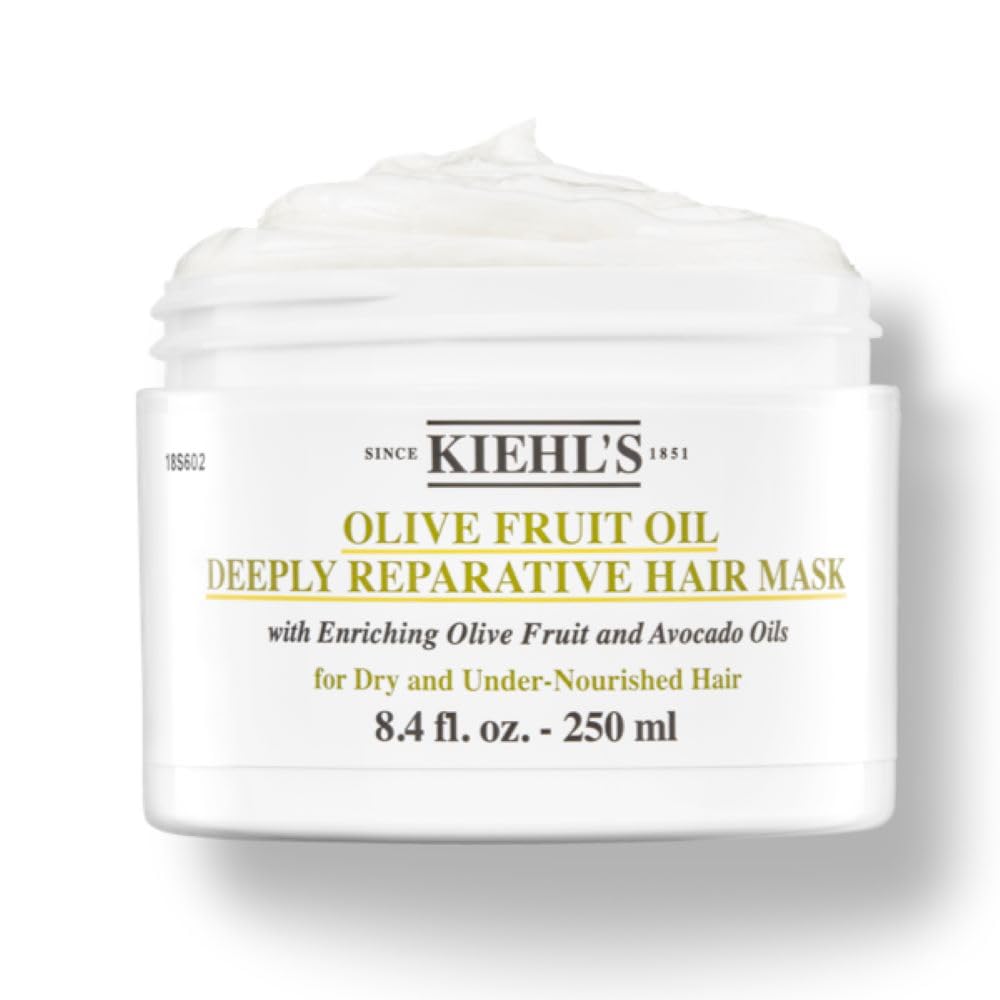 KiehlS Olive Fruit Oil Deeply Reparative Hair Pak For Dry And Damaged Under Nourished Hair, 8.4 Ounce