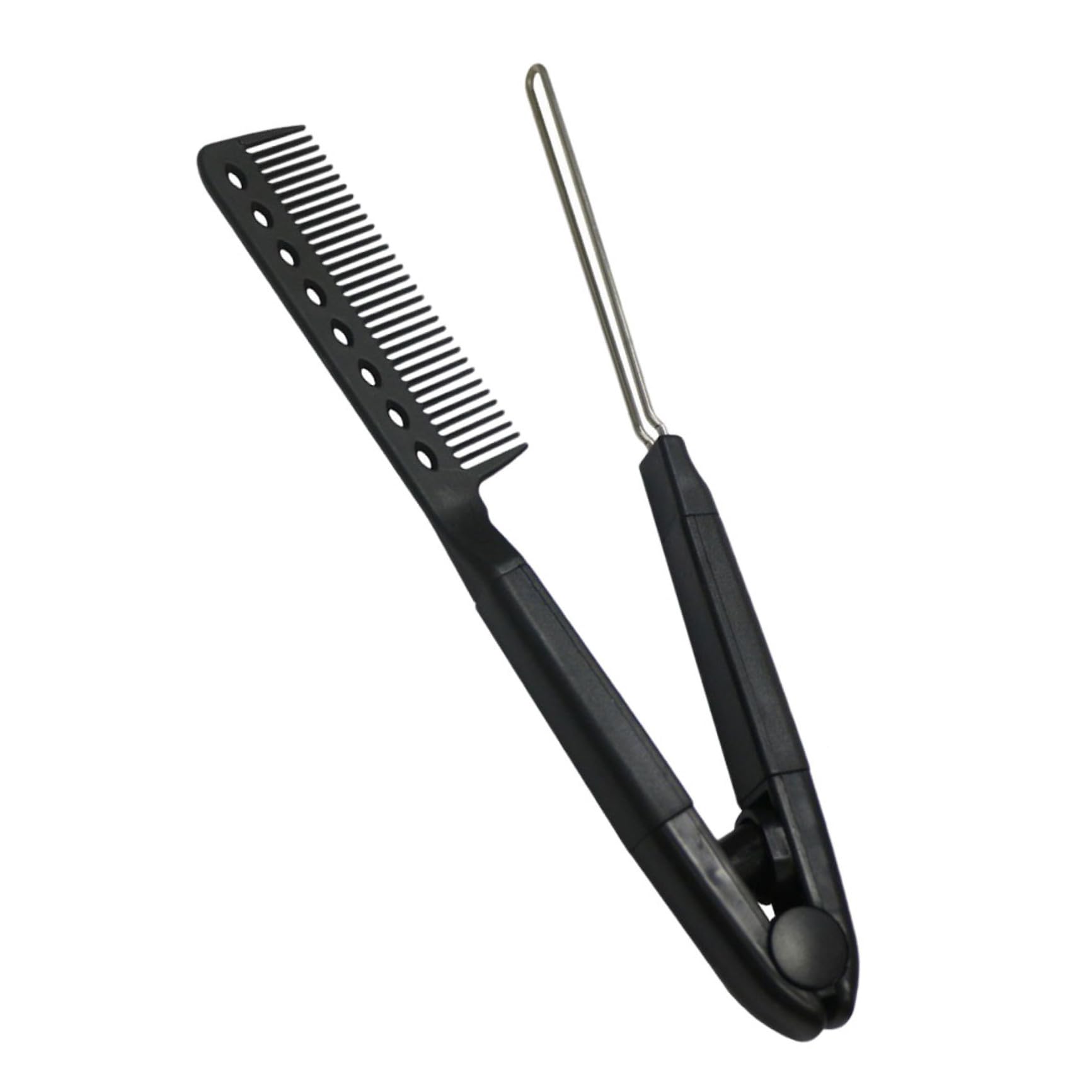 VShaped Hair Straightening Comb Professional Hairstyling Brush 9.2 Inches Tension Styling Tool For Salon Blowout Trimming Fine 