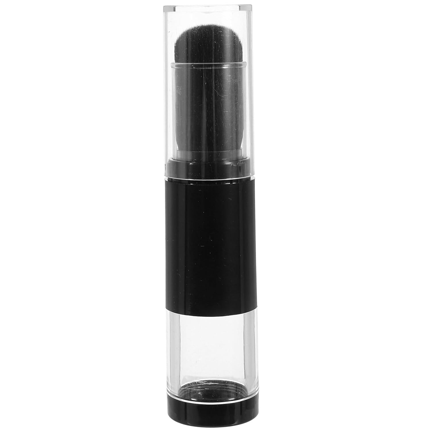 Getmecraft Refillable Powder Brush Reusable Travel Spray Applicator Brush With Refillable Loose Powder Bottle Jar Retractable Pr