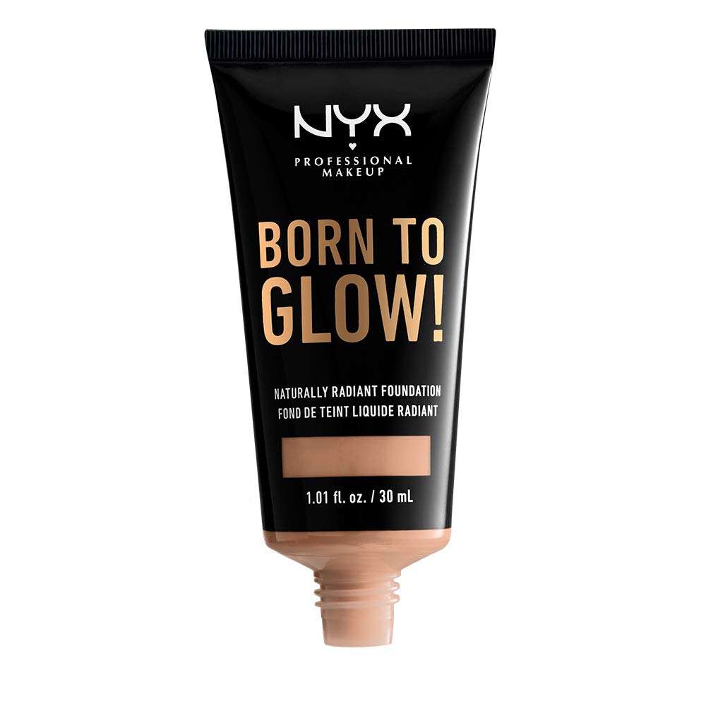 NYX PROFESSIONAL MAKEUP Born To glow Naturally Radiant Foundation, Medium coverage - Soft Beige