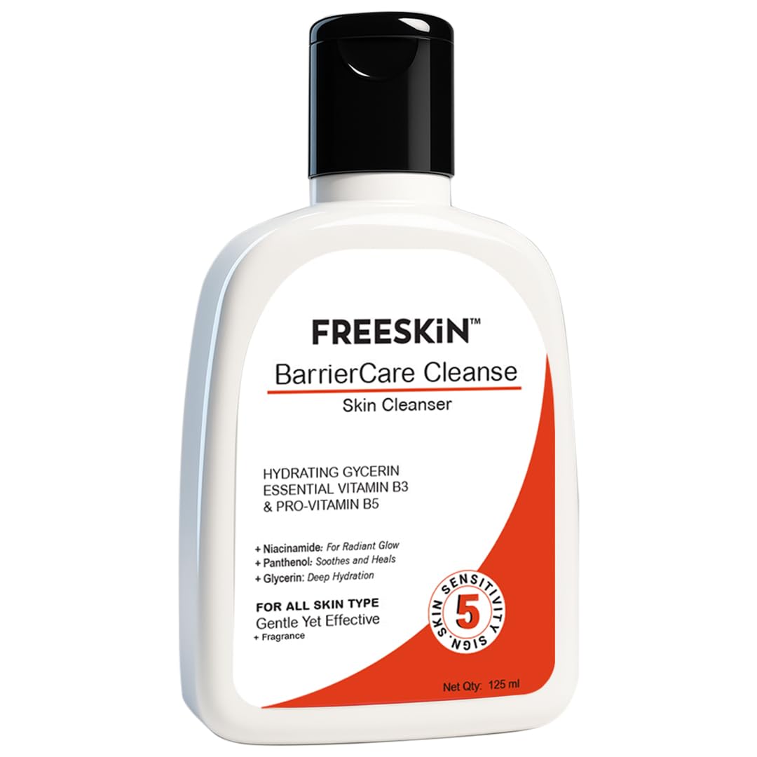 Freeskin Barriercare Cleanse Face Cleanser | Hydrating Glycerin, Niacinamide (Vitamin B3) & Panthenol (ProVitamin B5) | Deep Hy