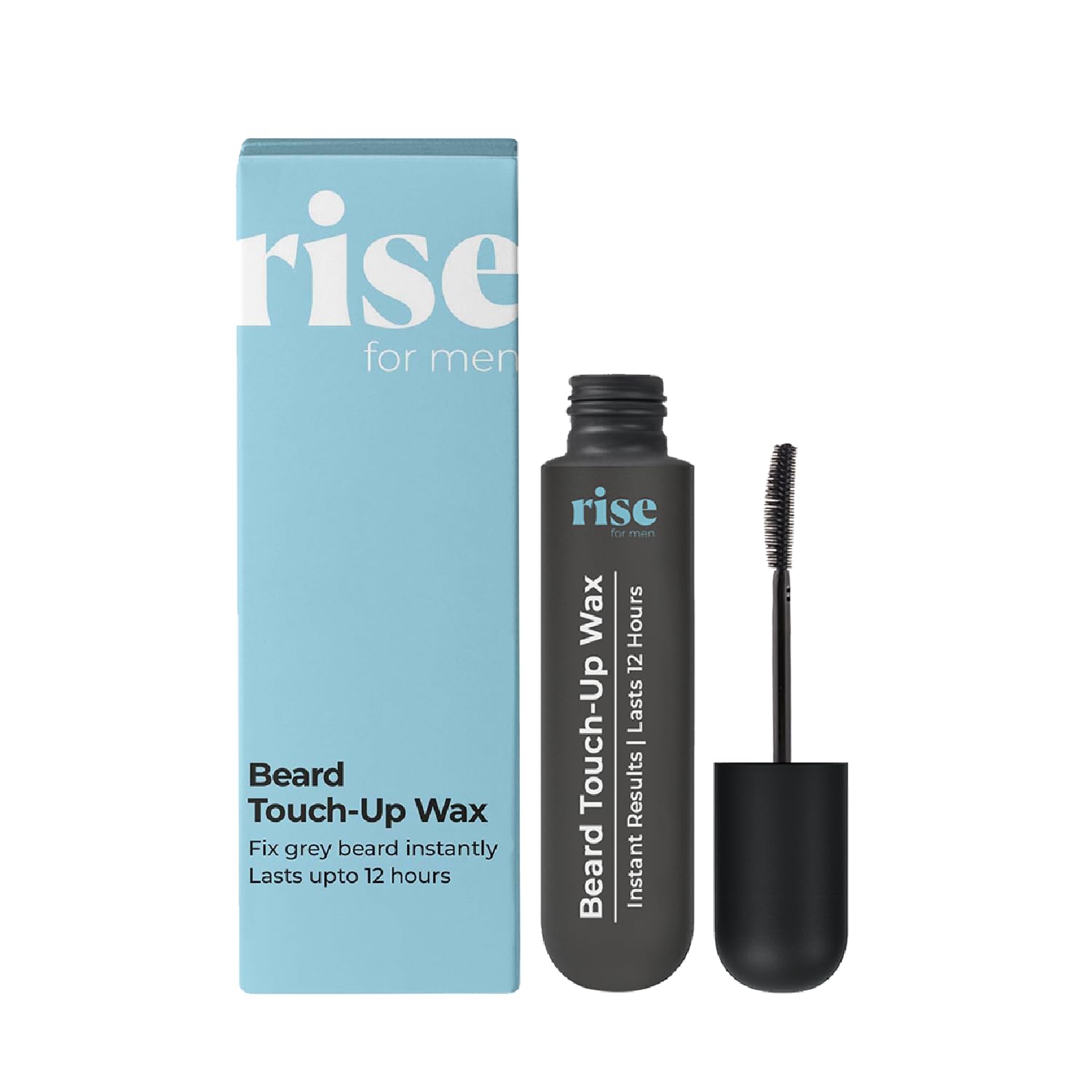 Rise For Men Beard TouchUp Wax | Quick Grey Hair Fix | Apply In One Minute | Natural Look | Smudge & Water Proof | No Side Effe