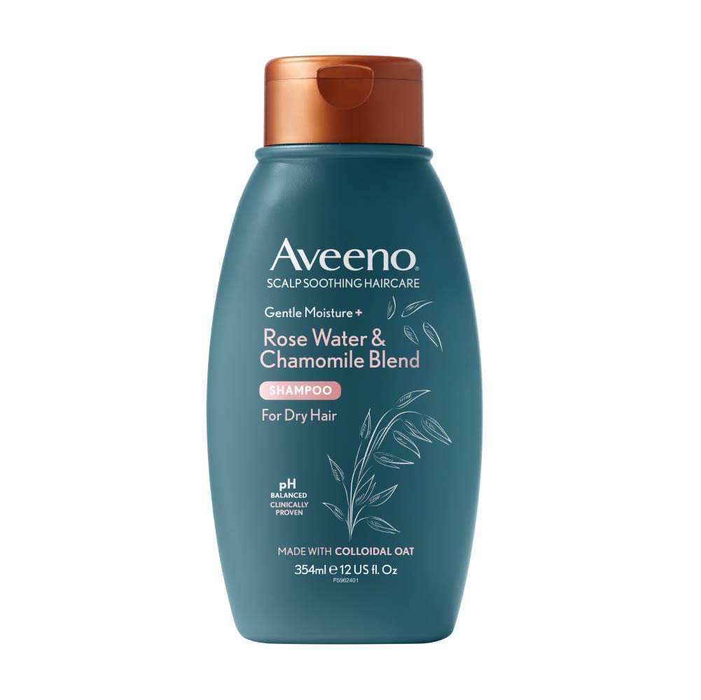 Aveeno Itchy Scalp Shampoo With Rosewater & Chamomile For Dry Hair And Scalp 354Ml