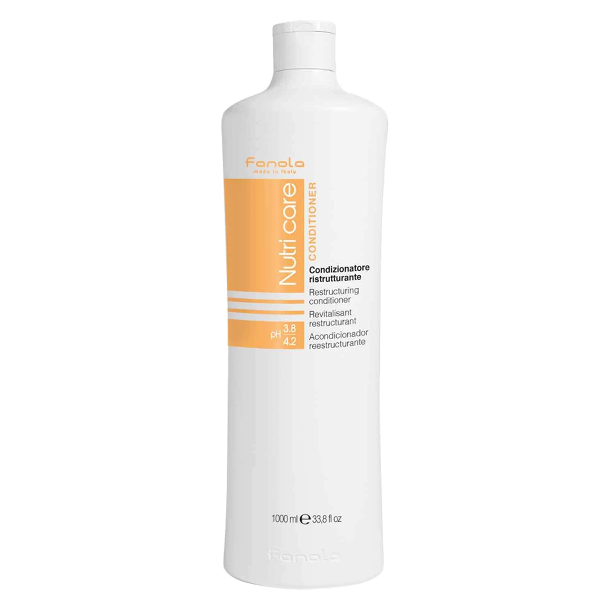 Fanola Nutri Care Restructuring Conditioner - Enriched with Argan & Linseed Oil - Deep Protein Conditioner for Dry & Damaged Hai