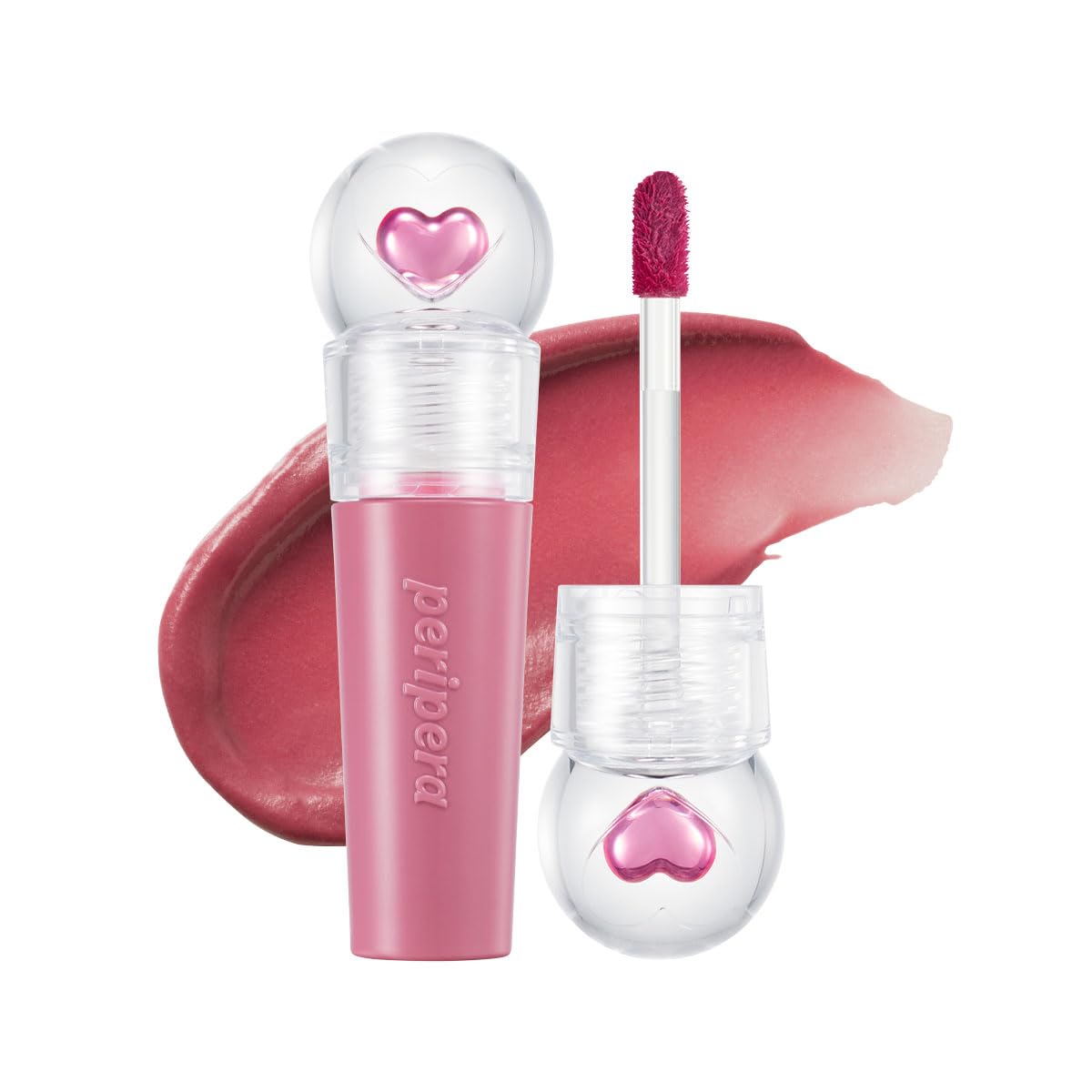 Peripera Ink Jellable Tint, Lip Stain, Korean Lip Tint, High Pigment Color, Longwear, Weightless, Moisutizing, Hydrating (011 Pi