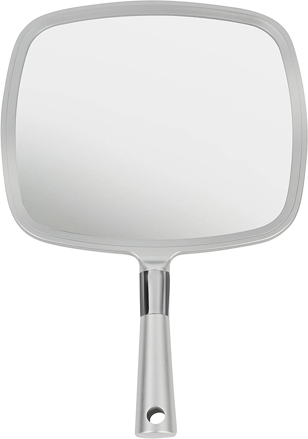 MIRRORVANA Large Hand Mirror with Comfy Handle for Men & Women - Professional Handheld Haircut Mirrors for Barber and Salon - 9