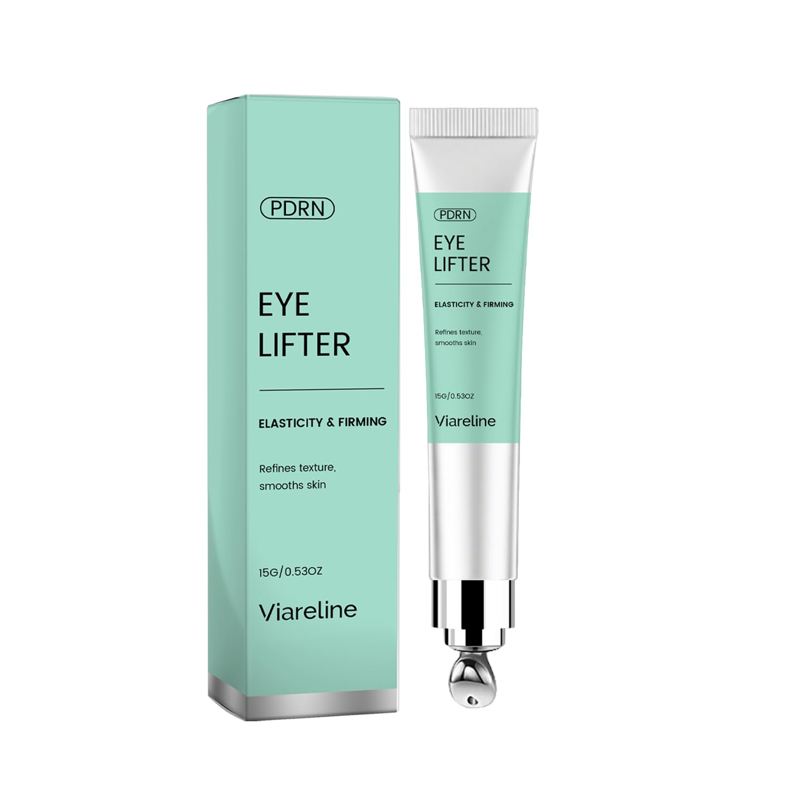 Viareline PDRN Eye Lifter Cream, 15g, with Massaging Roller