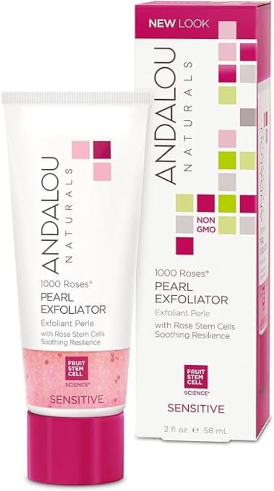 Andalou Naturals 1000 Roses Pearl Exfoliator, 2 Ounce