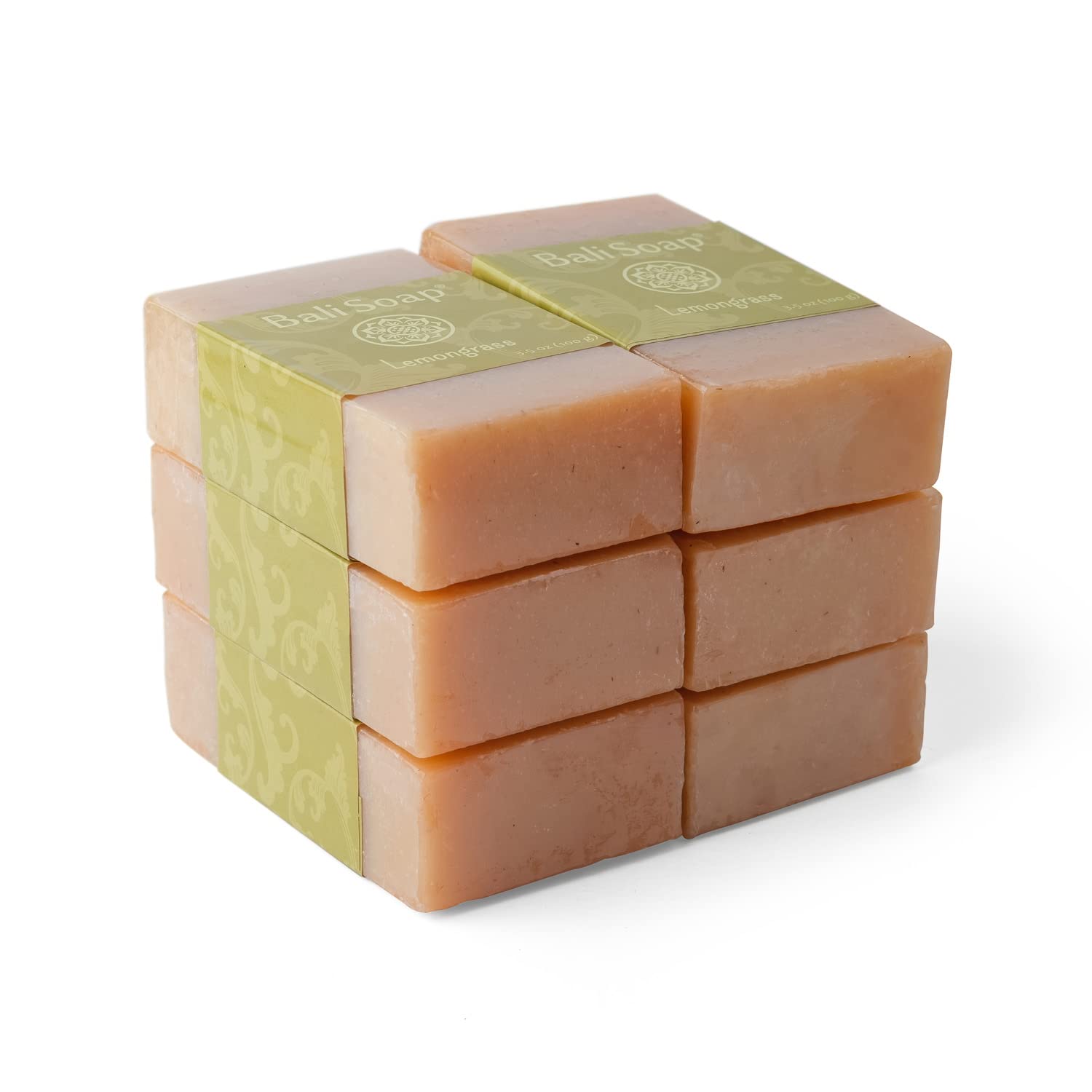 Bali Soap - Lemongrass Natural Soap - Bar Soap For Men & Women - Bath, Body And Face Soap - Vegan, Handmade, Exfoliating Soap -