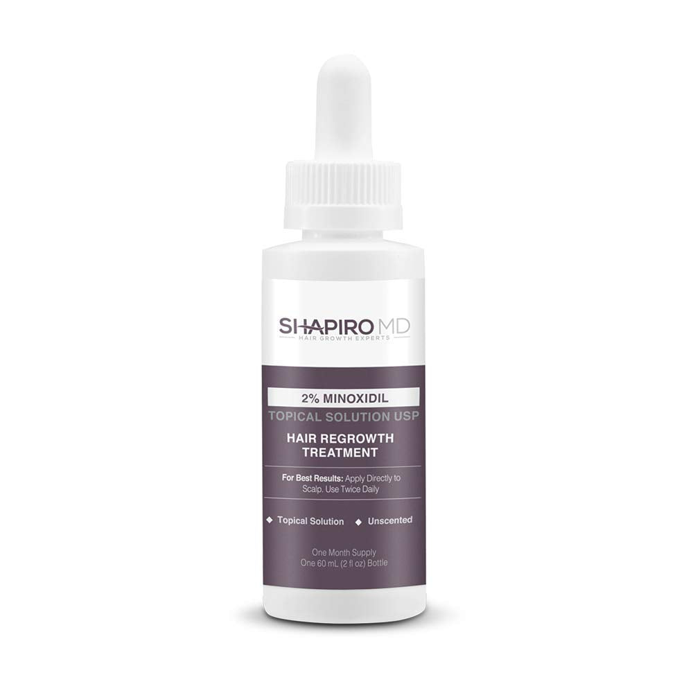 Minoxidil 2% Topical Solution for Women's Hair Growth, Serum Promotes Hair Regrowth by Reactivating Hair Follicles | Shapiro MD 