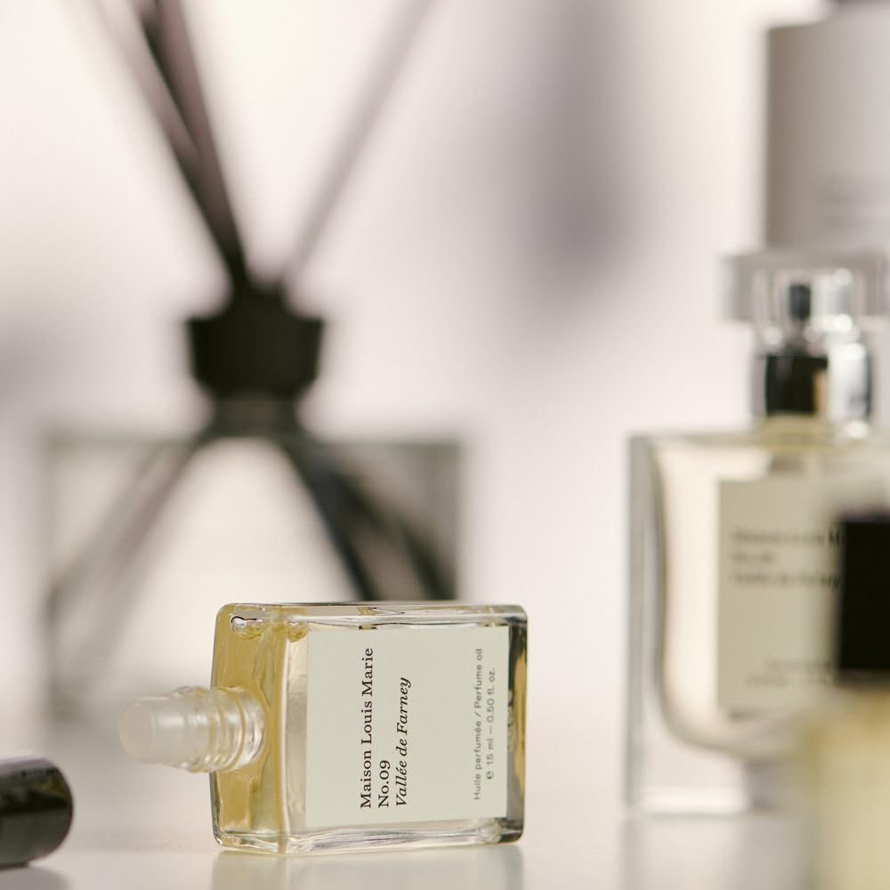 Maison Louis Marie - No.09 Vall  E De Farney Natural Roll-On Perfume Oil | Luxury Clean Beauty + Non-Toxic Fragrance (0.5 Fl Oz