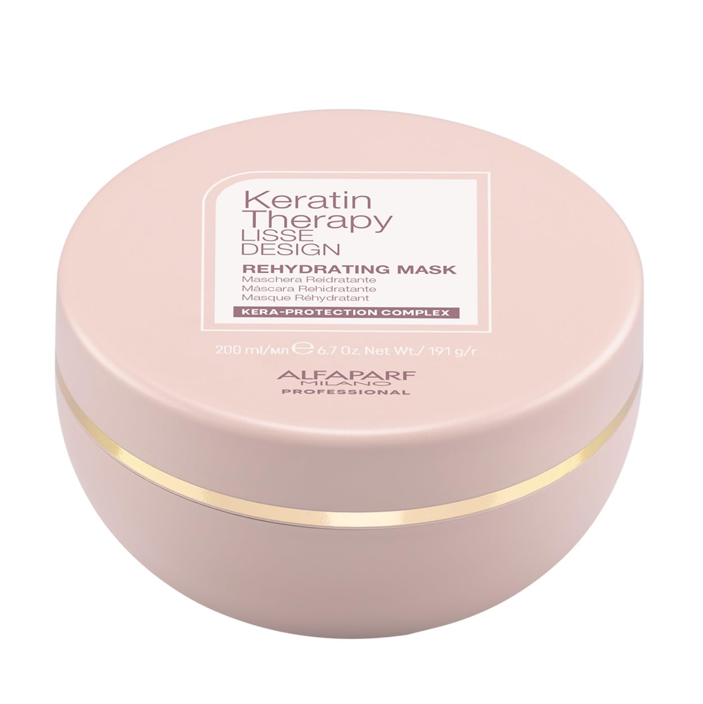 Alfaparf Milano Keratin Therapy Lisse Design Rehydrating Keratin Hair Mask - Maintains and Enhances Keratin Smoothing Treatment