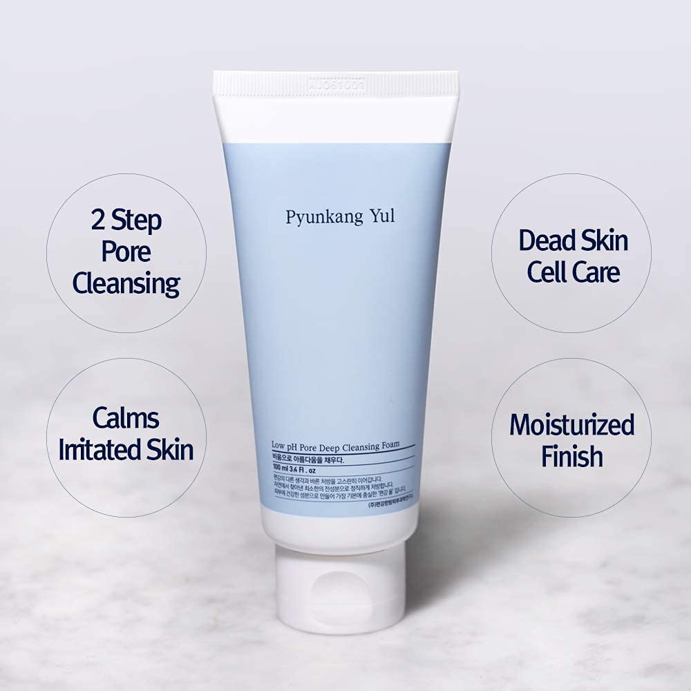 Pyunkang Yul [Pky] Low Ph Pore Deep Cleansing Foam, Pore Cleanser With Fluffy Microbubbles, Aha, Witch Hazel, Zero Irritation, K
