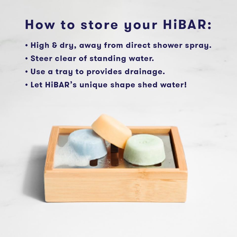 HiBAR - Shampoo & Conditioner Sampler Set - Maintain, Moisturize & Volumize Bars - Travel-Friendly - Salon-Quality Ingredients -