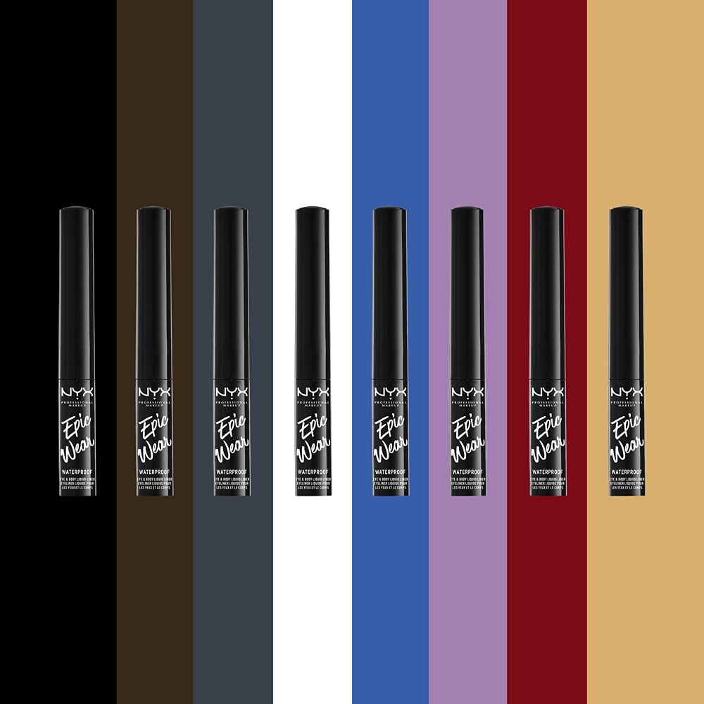 Nyx Professional Makeup Epic Wear Liquid Liner, Long-Lasting Waterproof Eyeliner - White