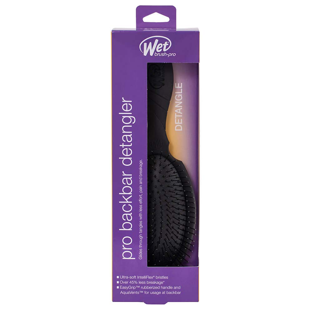 Wet Brush Backbar Detangler, Black