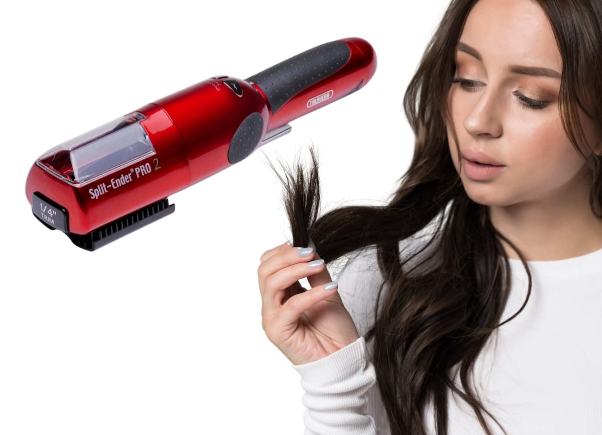 Split Ender Pro 2 Automatic Easy Split End Remover, Damaged Hair Repair Trimmer for Broken, Frizzy, Dry, and Brittle Split Ends,