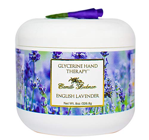 Camille Beckman Glycerine Hand Therapy Cream, English Lavender, 8 Ounce
