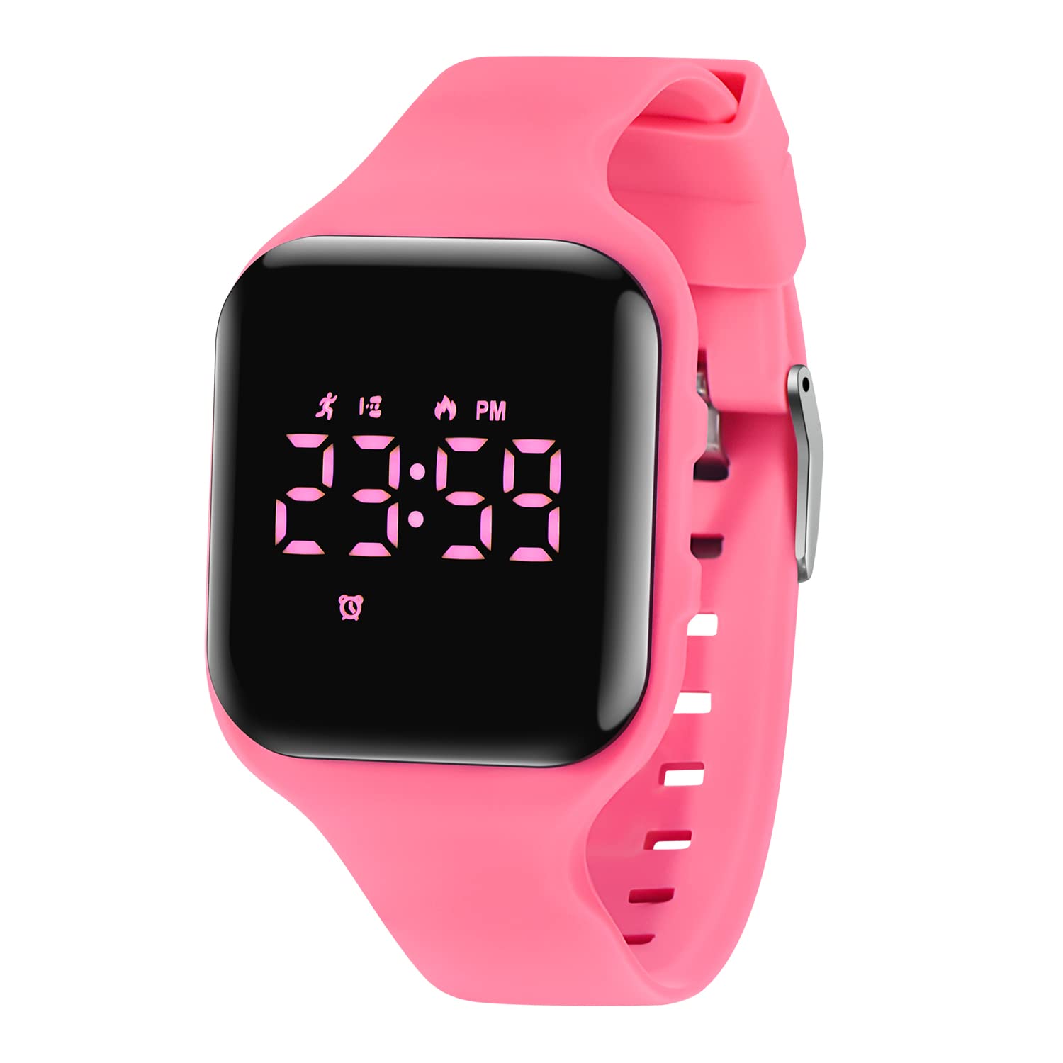 Kids Watches for Girls Boys Digital Sport Watch with Step Counter Pedometer Vibration Alarm Clock, No App Waterproof Fitness Tra