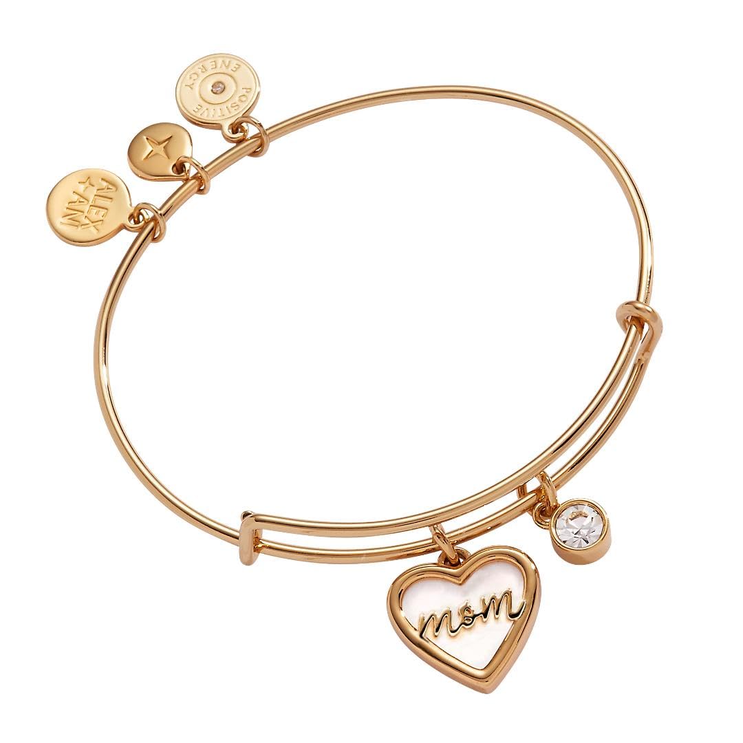 Alex and Ani Mom Mother of Pearl Bangle