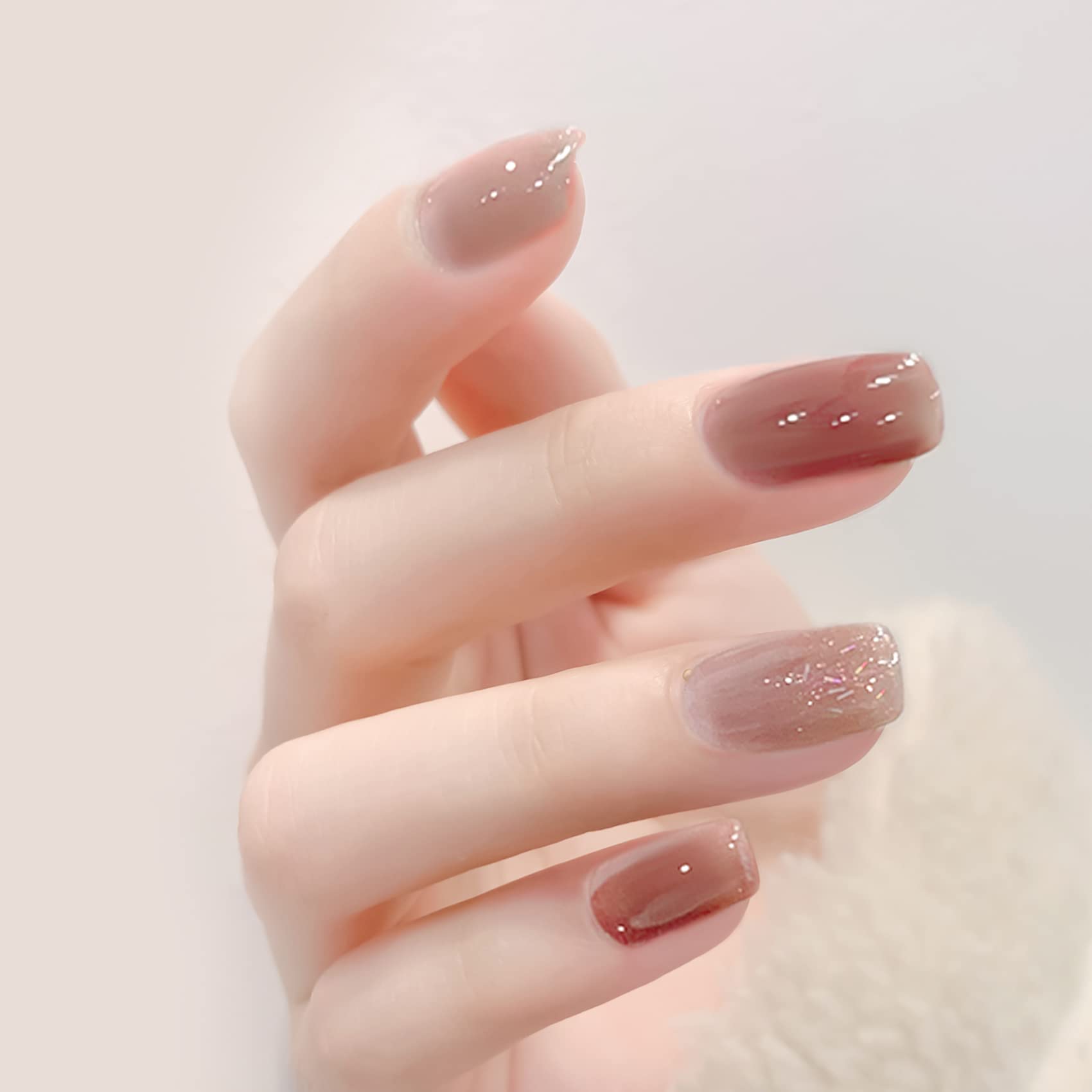 Maychao Jelly Gel Nail Polish -15Ml Brown Jelly Gel Polish Soak Off Uv Led Sheer Brown Nail Polish For Diy Manicure Home Salon N