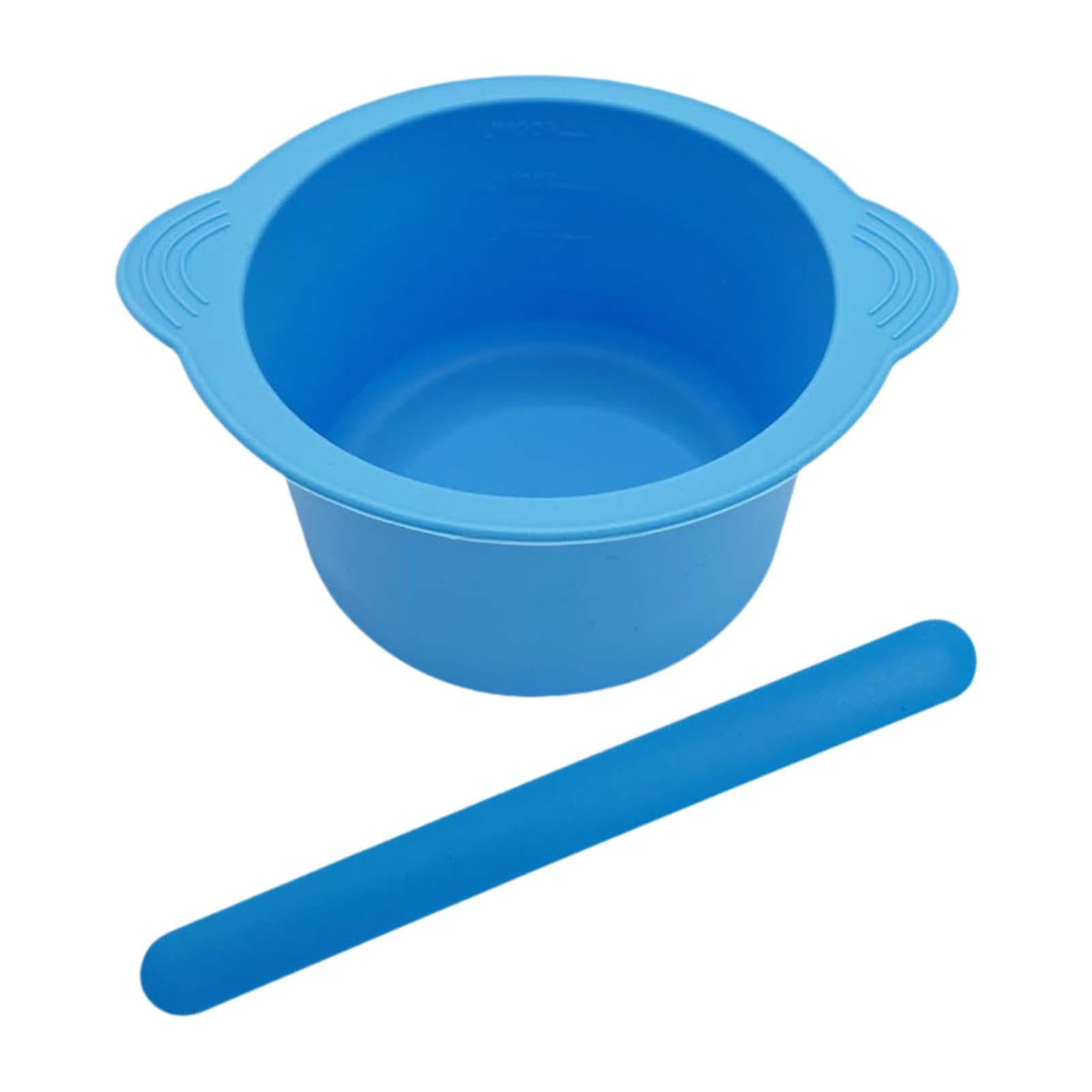 Atorse Diy Facial Mask Bowl Reusable Small Travel Wax Bowl For Shop Ladies Personal Blue