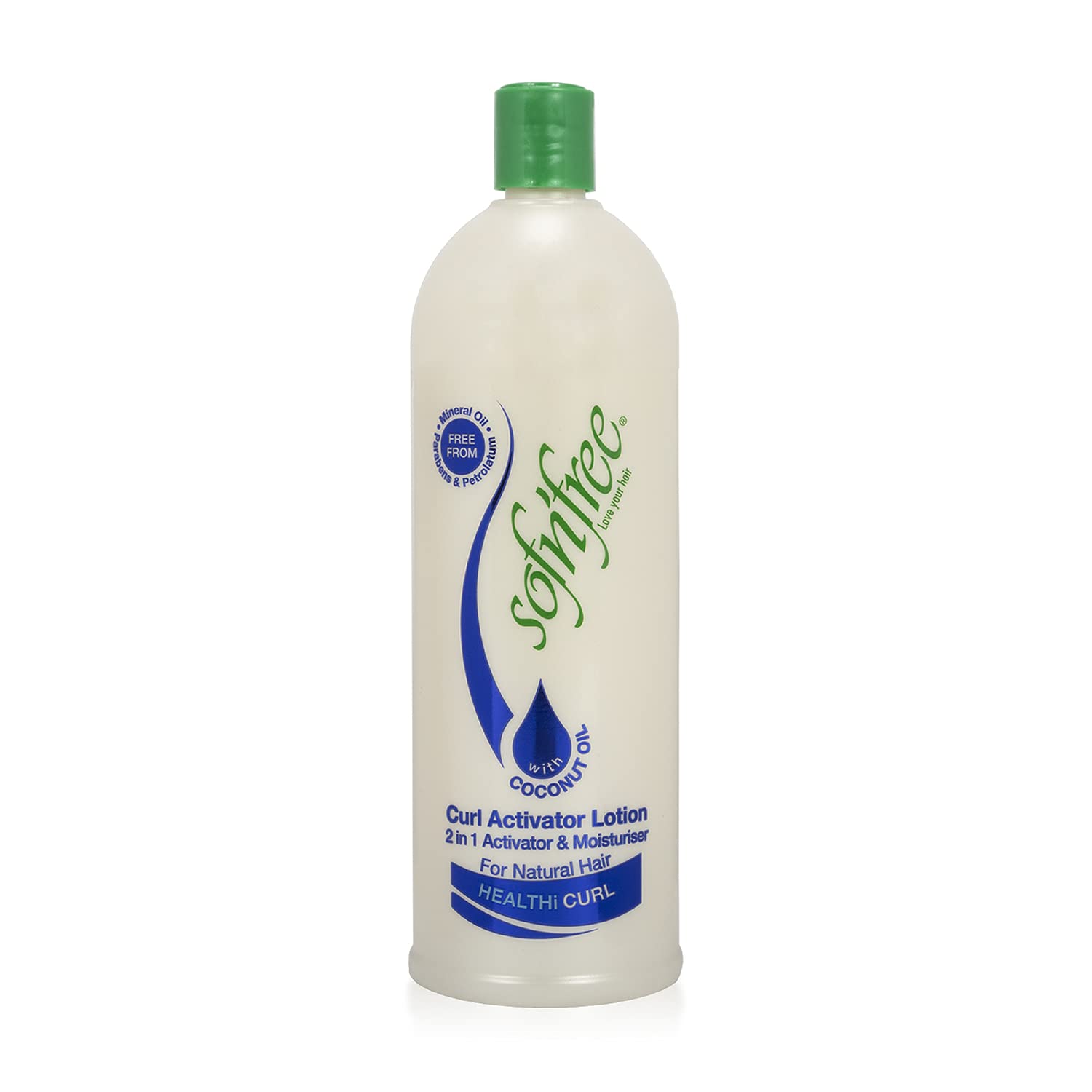 SofnFree Moisturizer & Curl Activator for Natural Hair, Soft Curls, and Waves 25.36 fl oz / 750ml