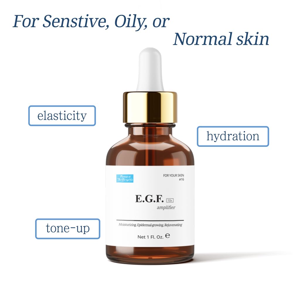 EGF Serum (10 ppm) 1 Fl. Oz. 30ml Epidermal Growth Factor, face serum, cosmetic ingredients for skin serum korean egf growth fac
