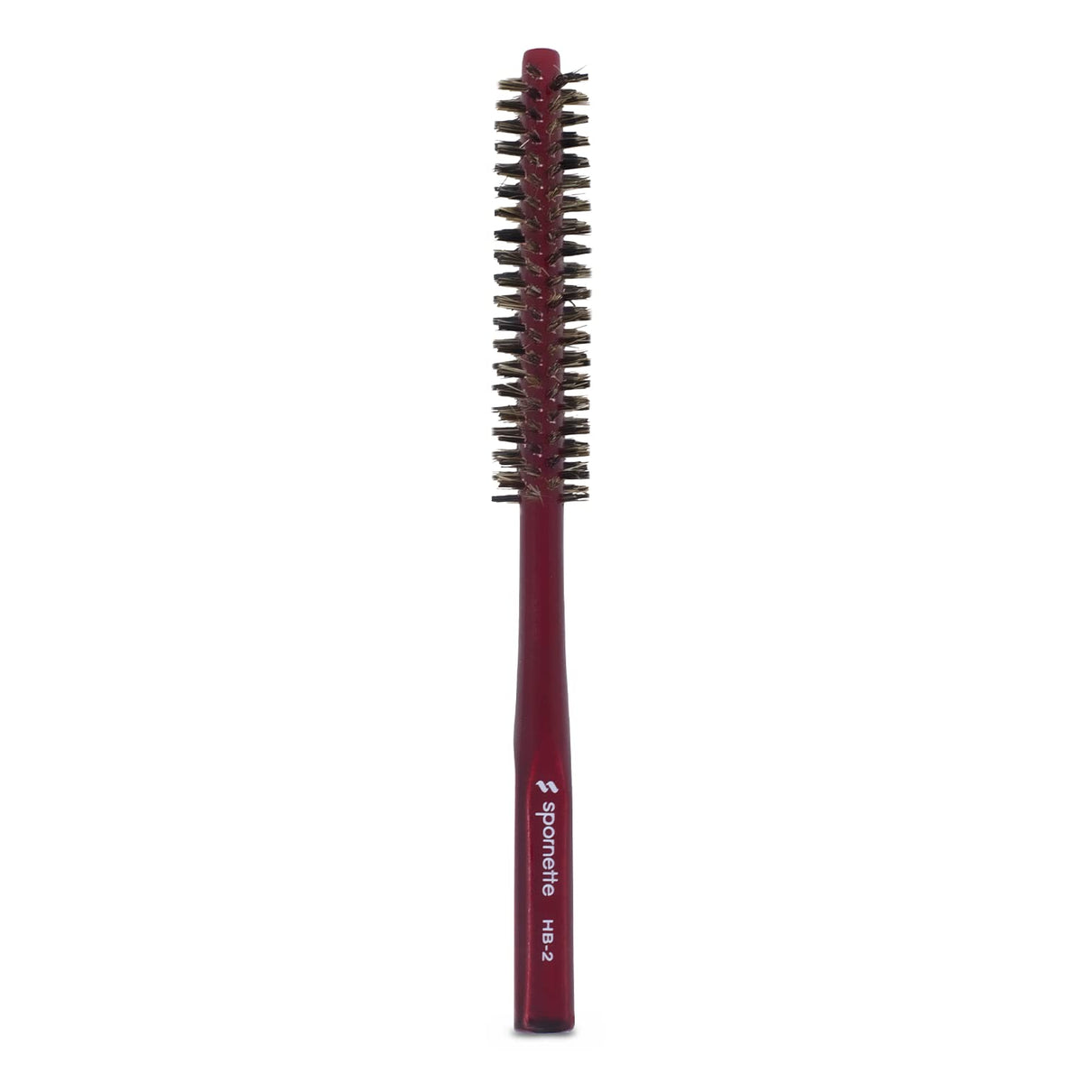 Spornette Mini Styler Boar Bristle .75 Inch Round Brush (#Hb-2) For Blowouts, Volume, Styling, Finishing, Curling & Setting Shor