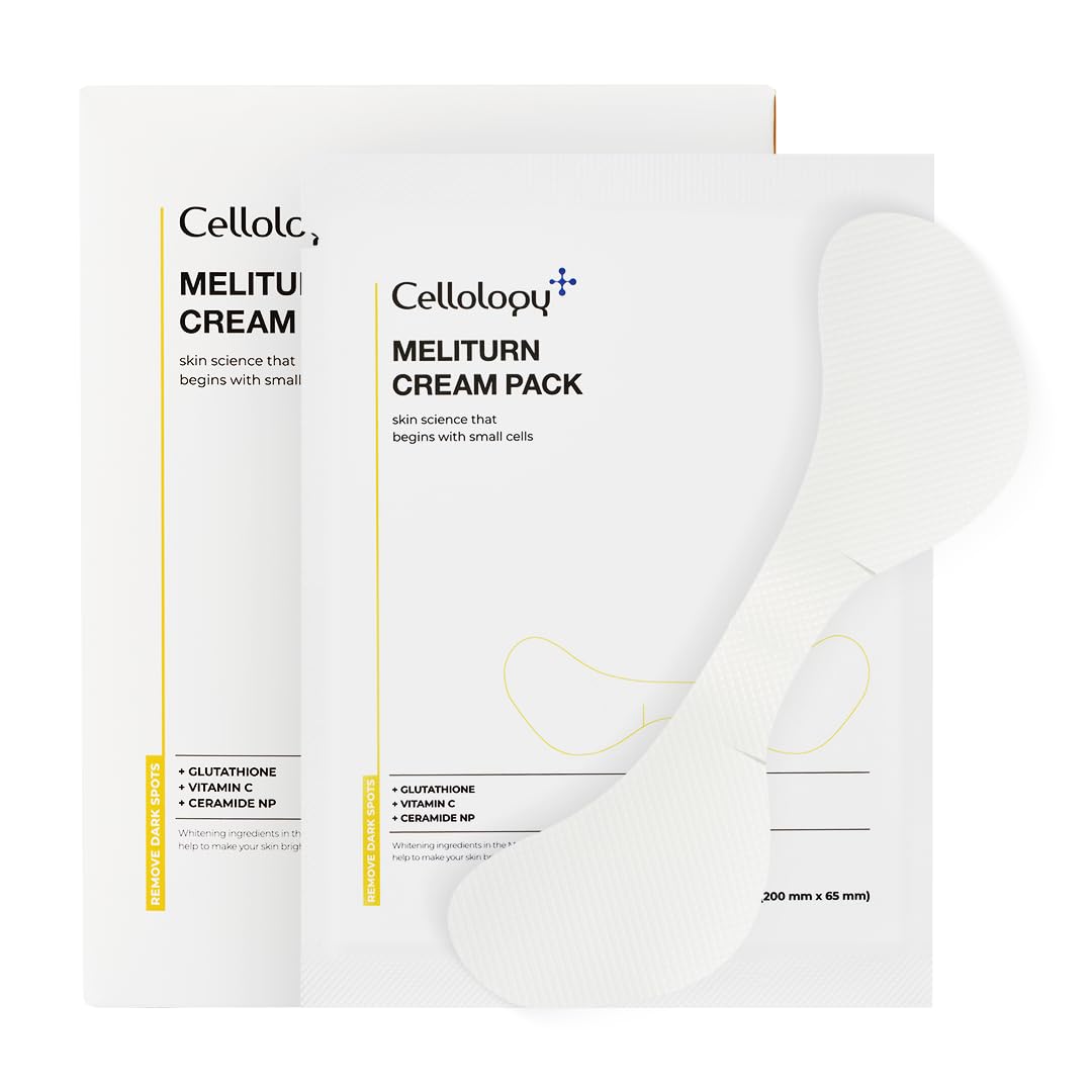 CELLOLOGY Meliturn Glutathione Cream Mask  2% Niacinamide & Vitamin C, Visibly Fades Dark Spots & Uneven Tone Look, Brightening