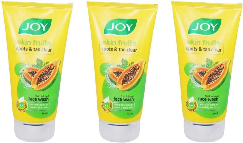 Joy Skin Fruits Spots Tan Clear Face Wash 150 Ml Face Wash (450 Ml)