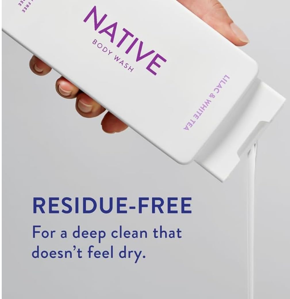 Native Body Wash Contains Naturally Derived Ingredients | For Women & Men, Sulfate, Paraben, & Dye Free Leaving Skin Soft And Hy
