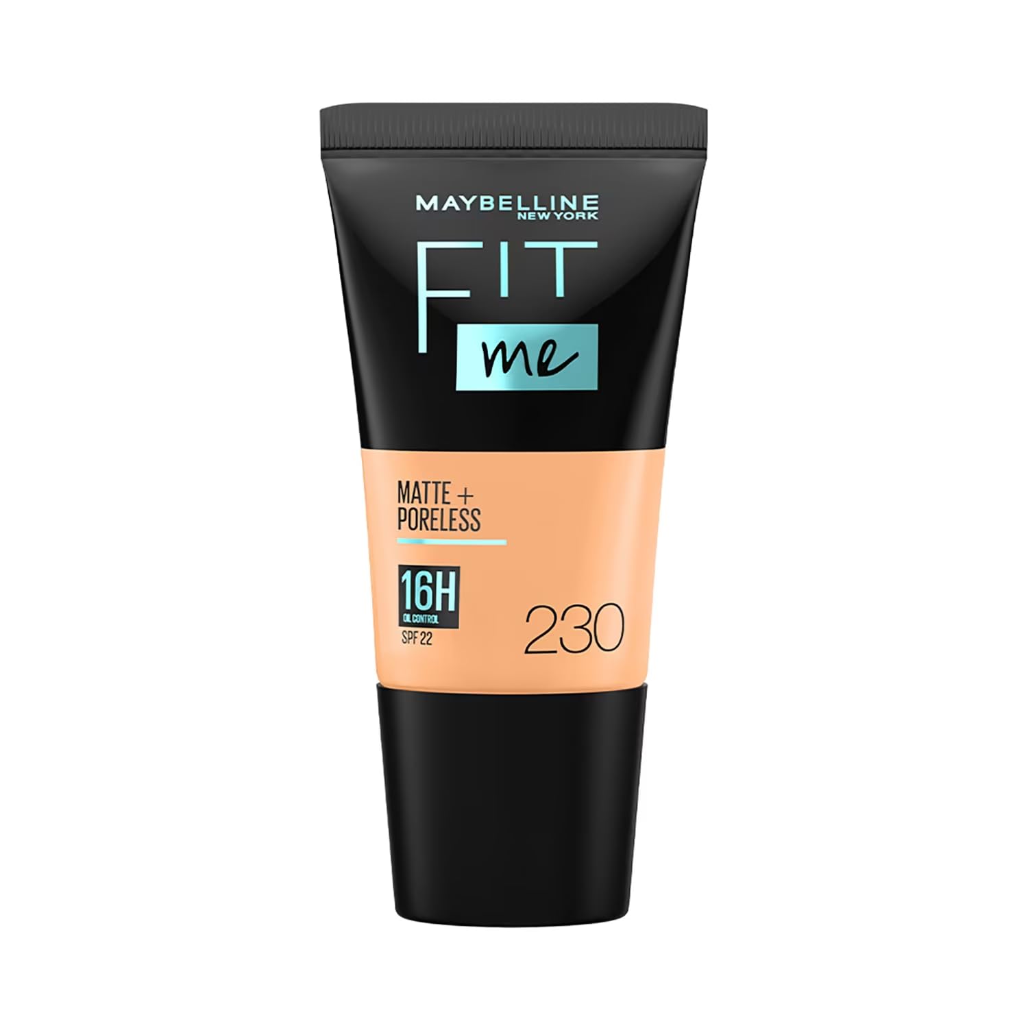 Maybelline New York Fit Me Matte + Poreless Full Coverage Liquid Foundation Tube For All Skin Types, 16H Oil Control & Spf 2223