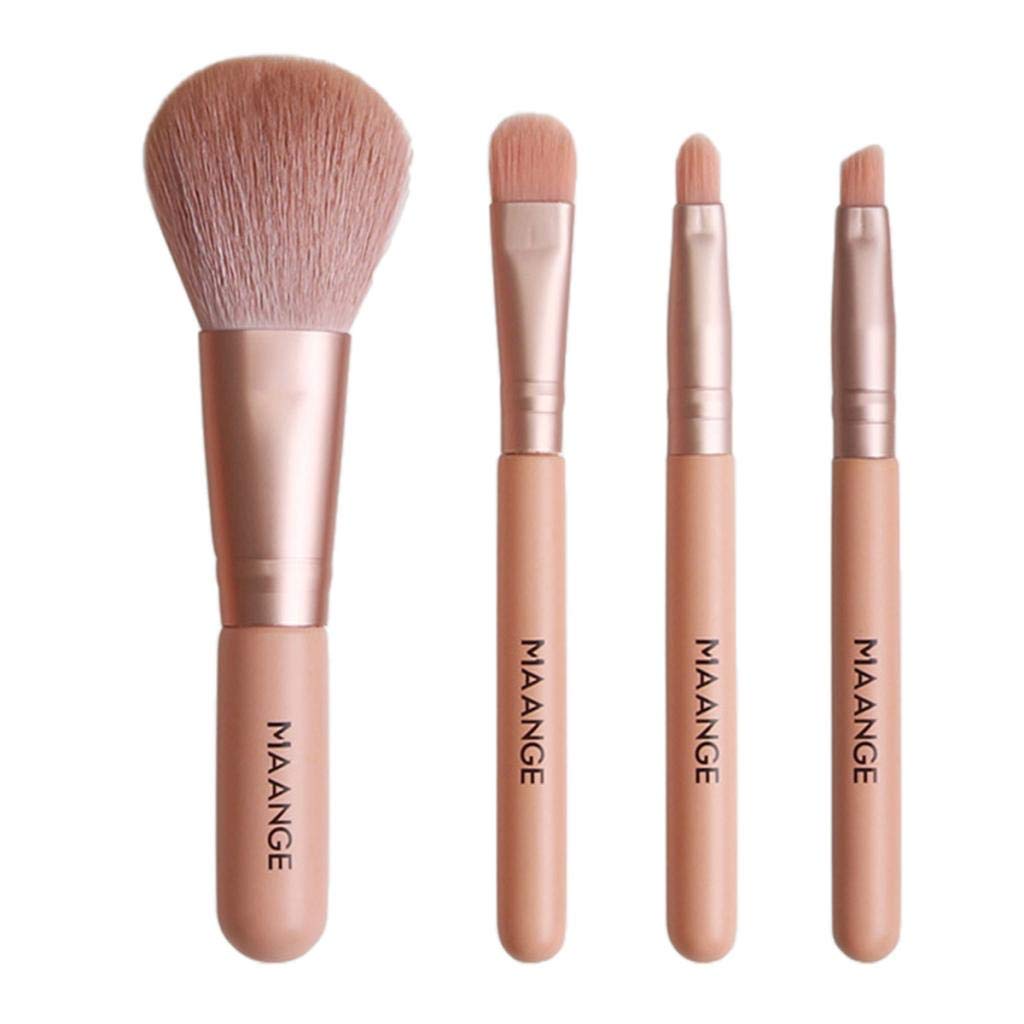 Enakshi 4Pcs Travel Mini Nylon Makeup Powder Blusher Eyeshadow Eyebrow Brushes Set|Health & Beauty | Makeup | Makeup Tools & Acc