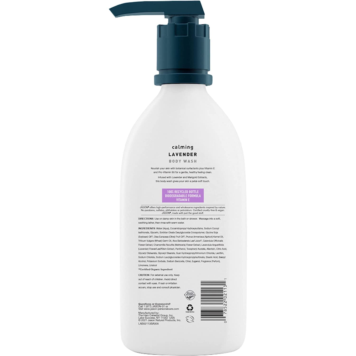 Jason Calming Lavender Body Wash, 30 Ounce Bottle