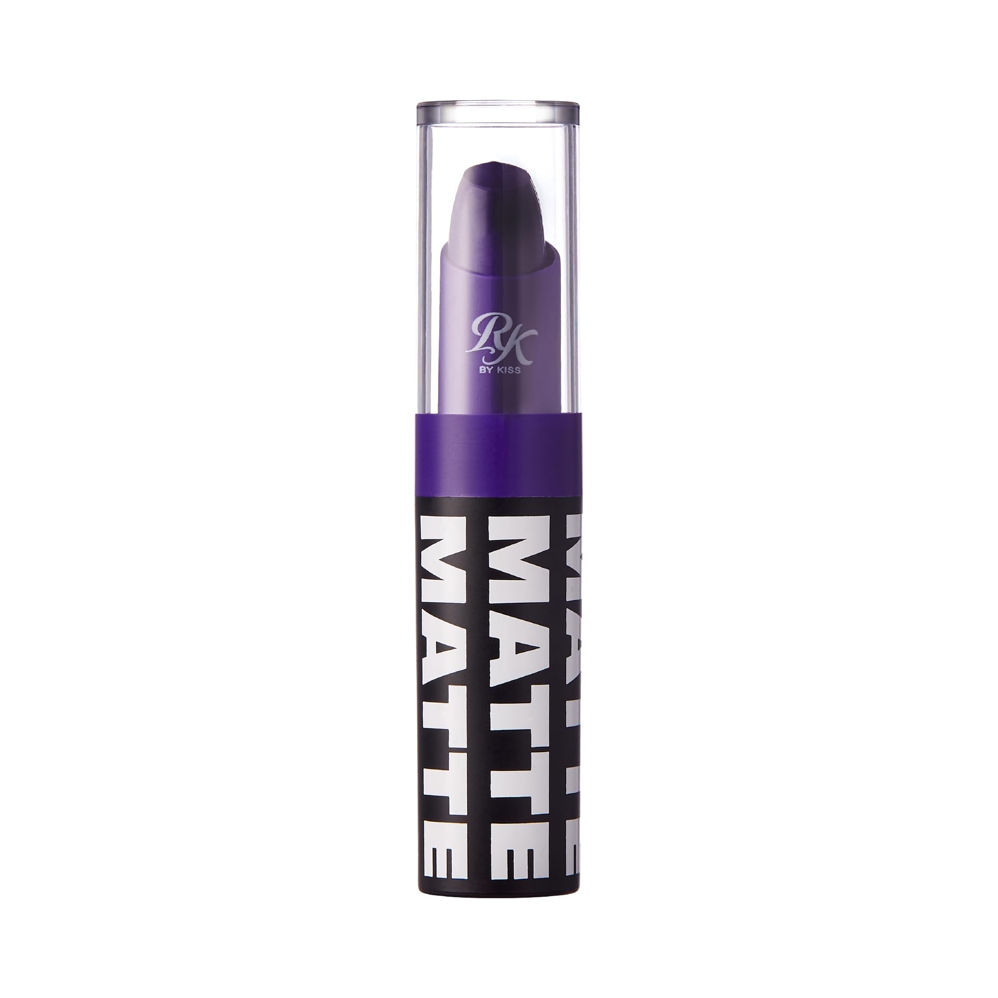 Ruby Kisses Lipstick, Matte Finish, Long-Lasting, Highly Pigmented, Smooth Apply, Full Coverage Lip Color Makeup (Purple Affair)