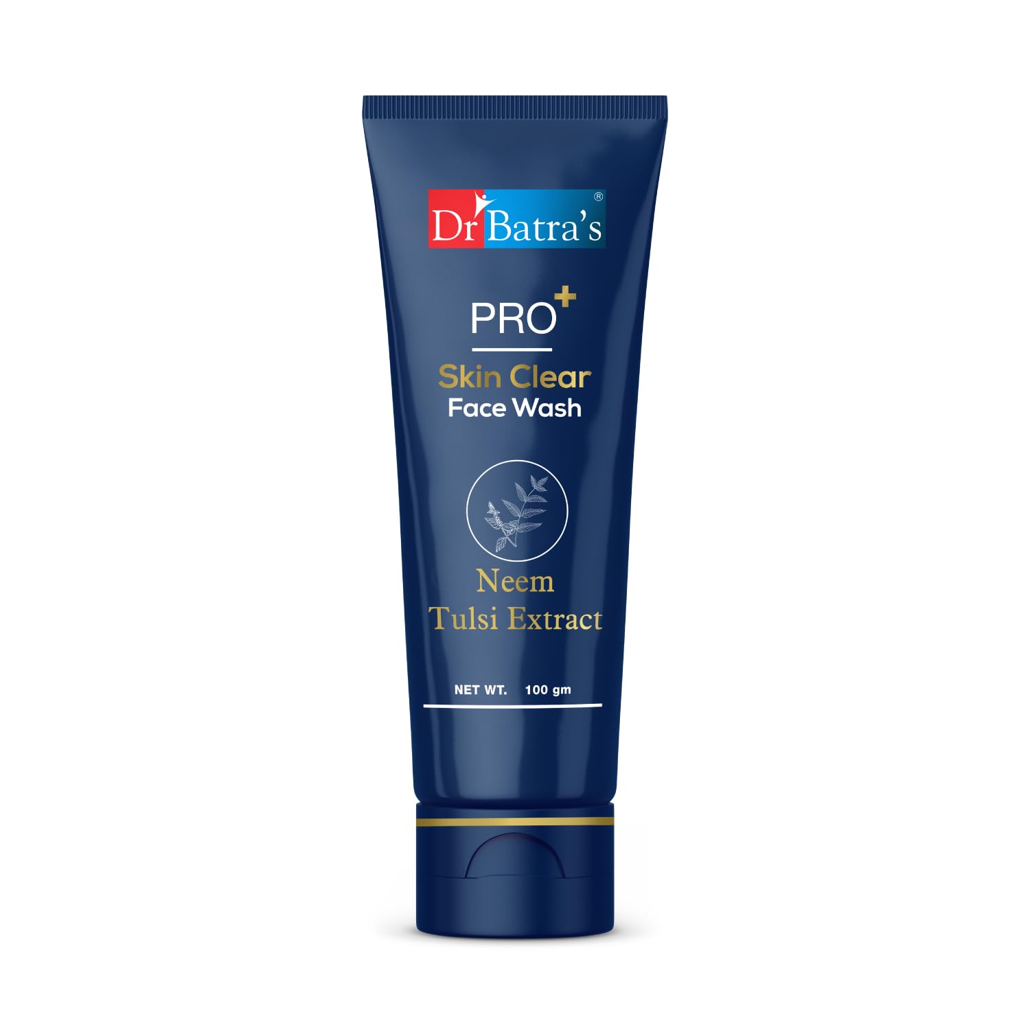 Dr BatraS Pro+ Skin Clear Face Wash 100G | Clinically-Inspired Anti-Bacterial Formula | Enriched With Tulsi, Neem & Aloe Vera | 
