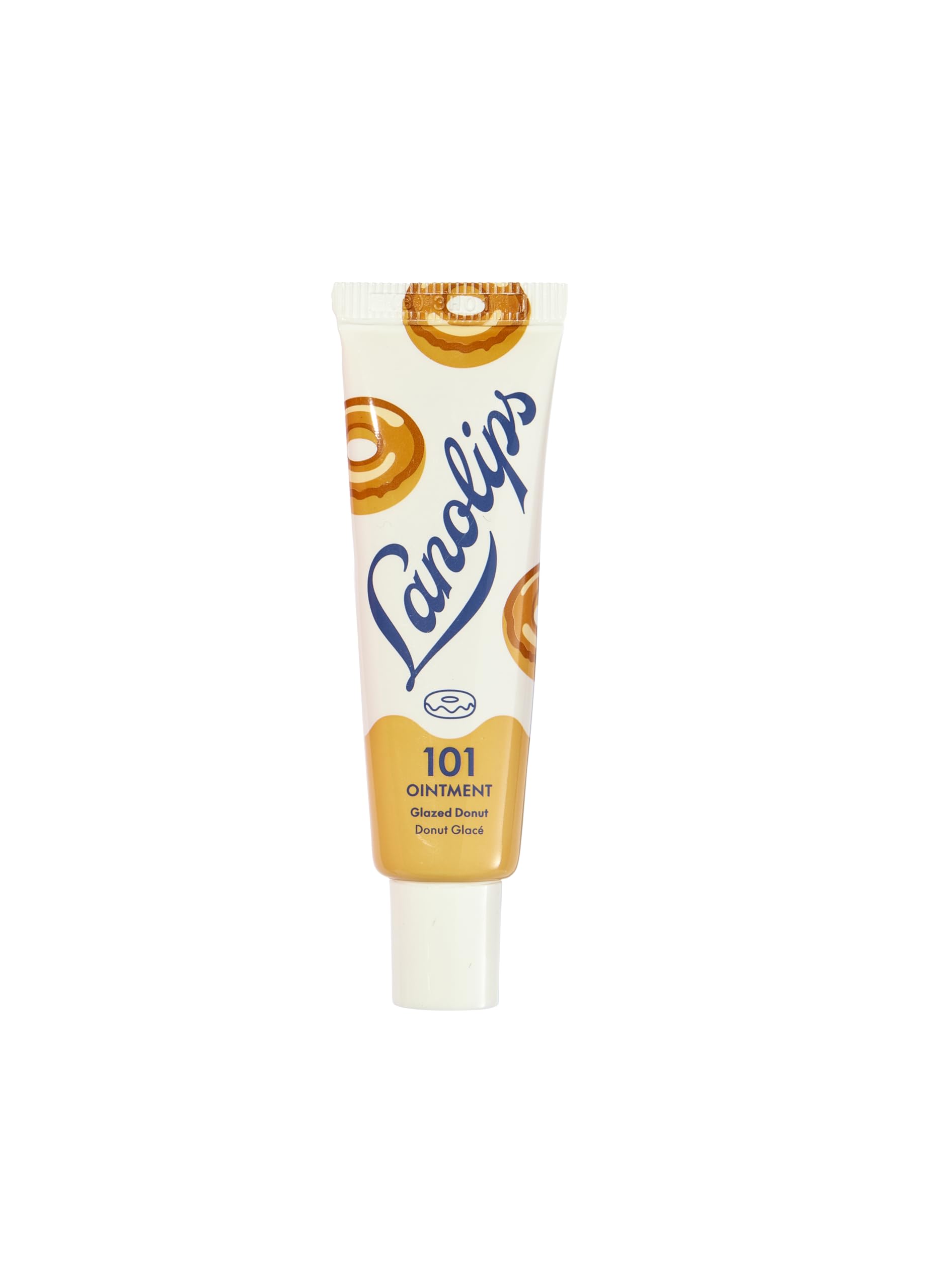 Lanolips 101 Delicious Glazed Donut - Lip Balm with Vitamin E Oil and Lanolin for Lip Hydration - Naturally Flavored Lanolin Lip