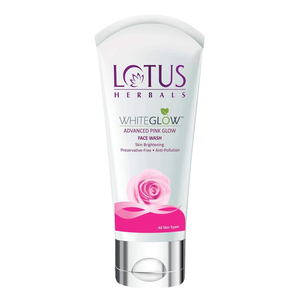 Lotus Herbals Whiteglow Advanced Pink Glow Brightening Face Wash | Skin Brightening | Sulphate Free | Anti-Pollution | For All S
