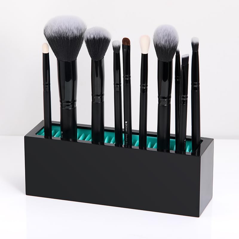 DUcare Makeup Brushes Storage Holder Organizer Professional Silicone Air Drying for Countertop Display Container Cosmetics Brush