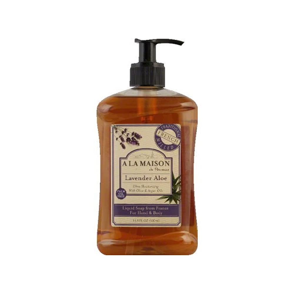 French Liquid Soap Lavender Aloe 16.90 Ounces