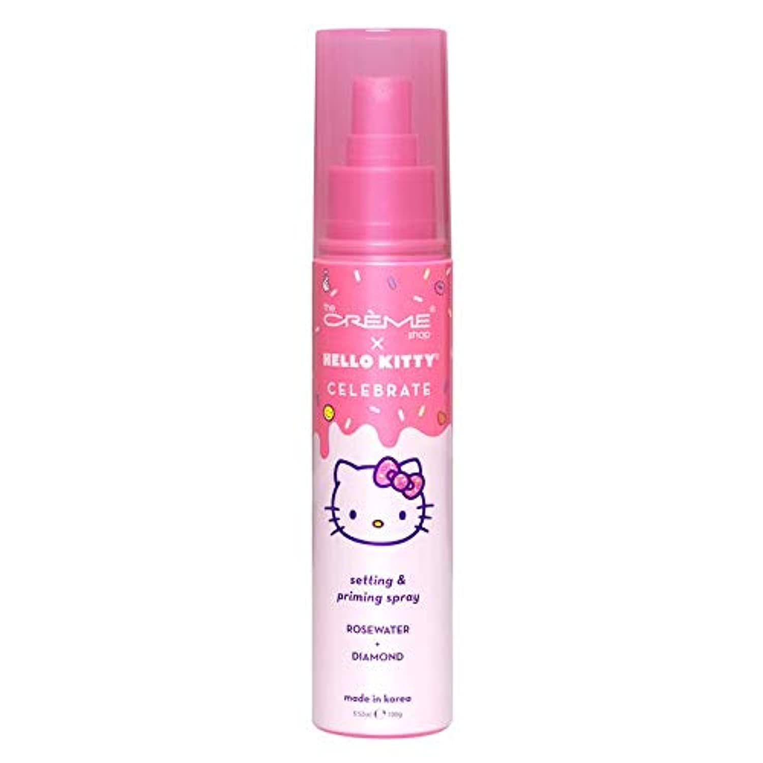 The Crme Shop X Hello Kitty - Korean Skin Care Celebrate Priming & Setting Facial Spray (Rose Water & Diamond) - Hydration, For